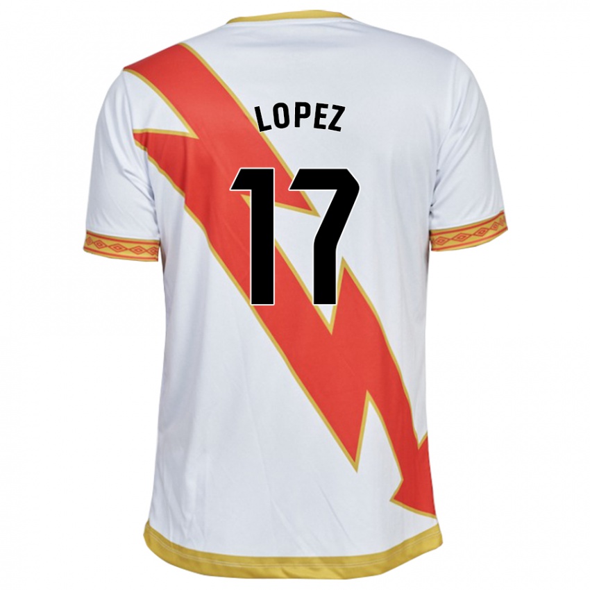 Børn Unai López #17 Hvid Hjemmebane Spillertrøjer 2023/24 Trøje T-Shirt