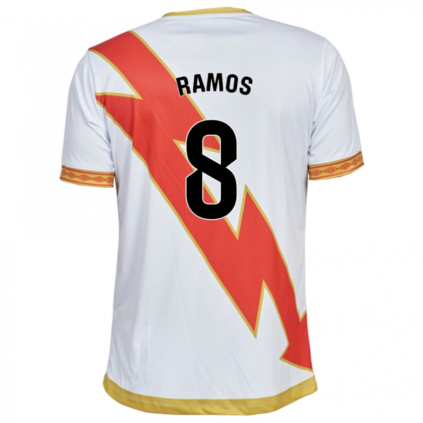 Børn Iván Ramos #8 Hvid Hjemmebane Spillertrøjer 2023/24 Trøje T-Shirt