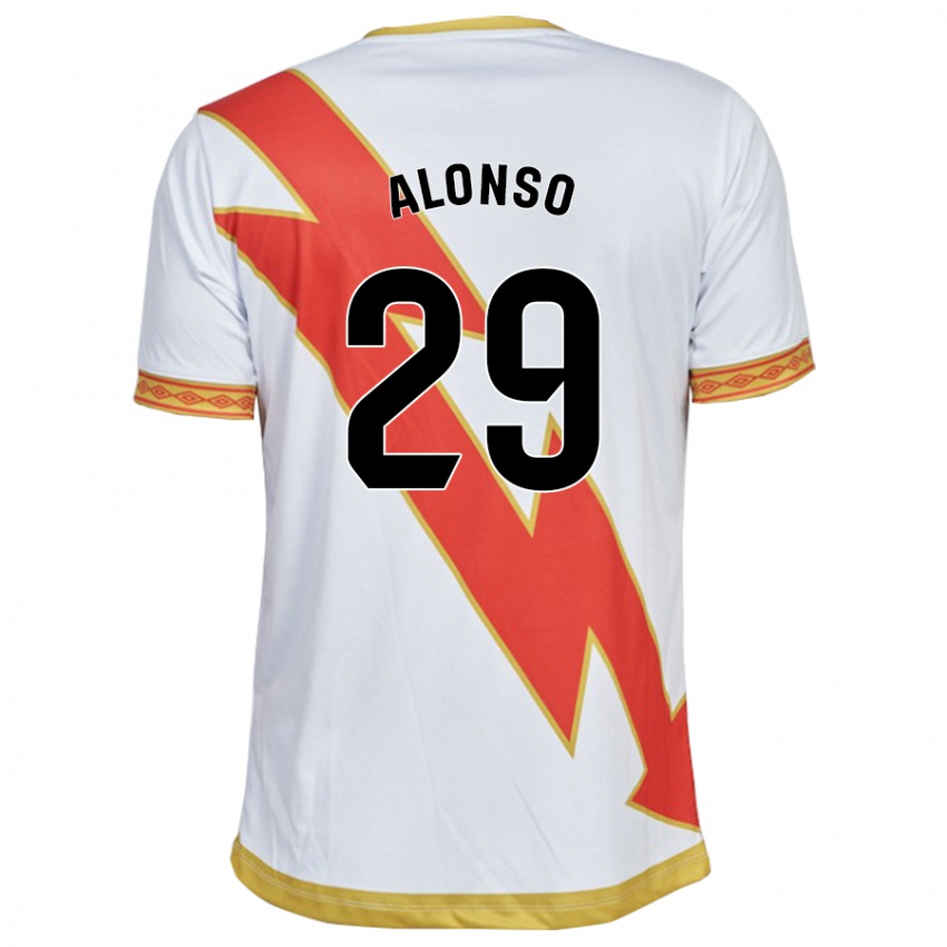 Børn Sergio Alonso #29 Hvid Hjemmebane Spillertrøjer 2023/24 Trøje T-Shirt