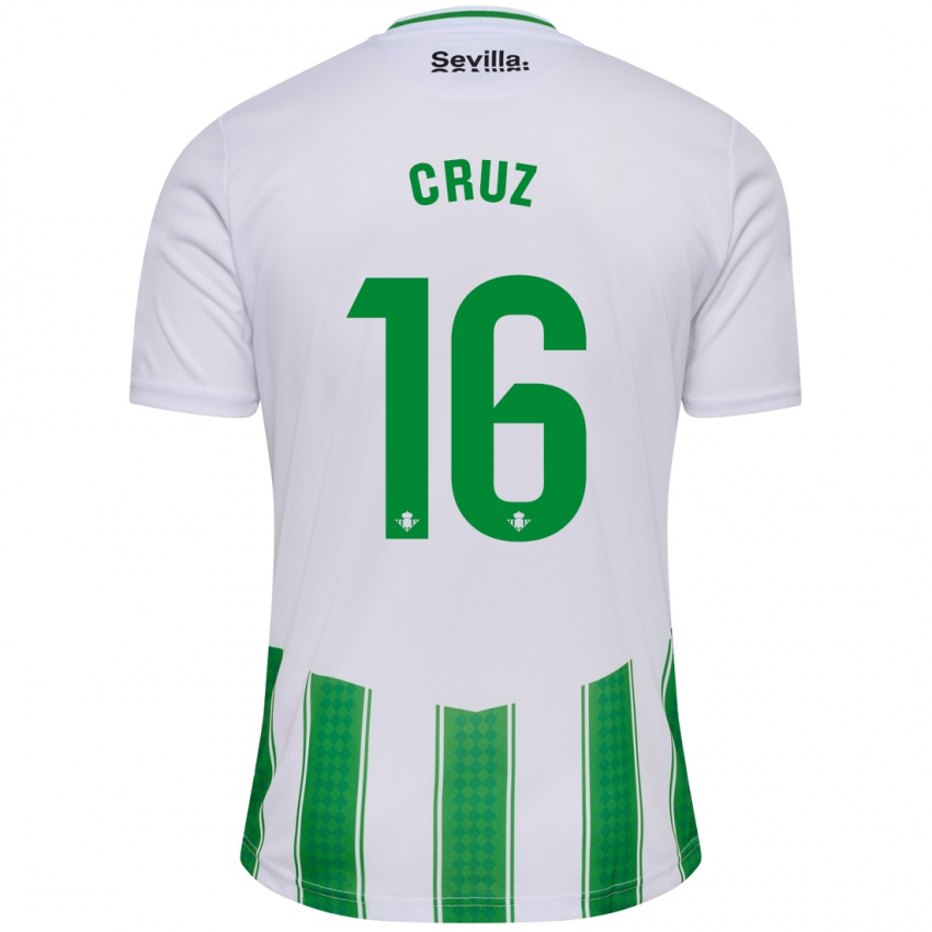 Børn Juan Cruz #16 Hvid Hjemmebane Spillertrøjer 2023/24 Trøje T-Shirt
