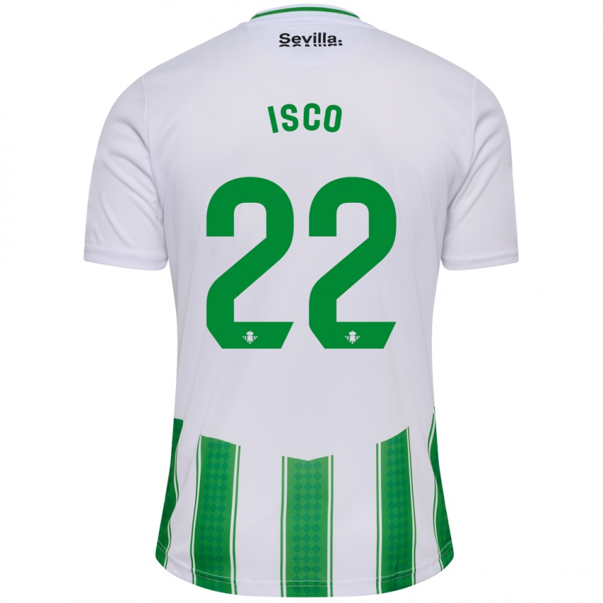 Børn Isco #22 Hvid Hjemmebane Spillertrøjer 2023/24 Trøje T-Shirt