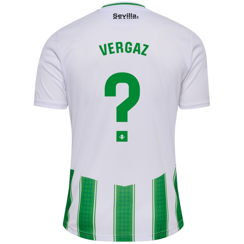 Børn Alejandro Vergaz #0 Hvid Hjemmebane Spillertrøjer 2023/24 Trøje T-Shirt