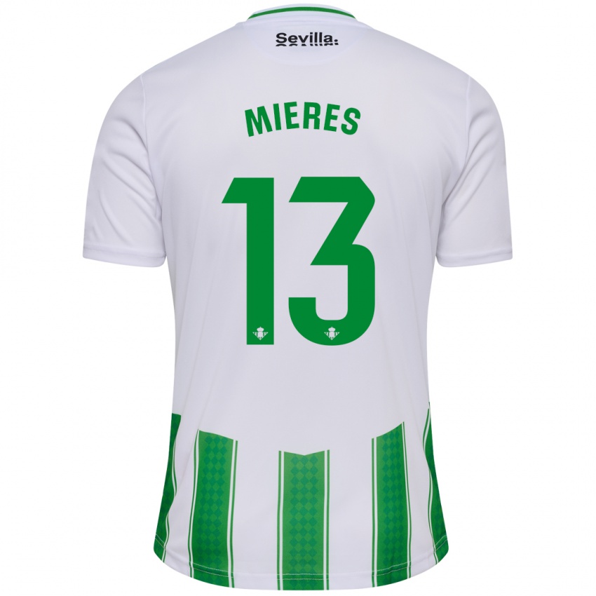 Børn Malena Mieres García #13 Hvid Hjemmebane Spillertrøjer 2023/24 Trøje T-Shirt