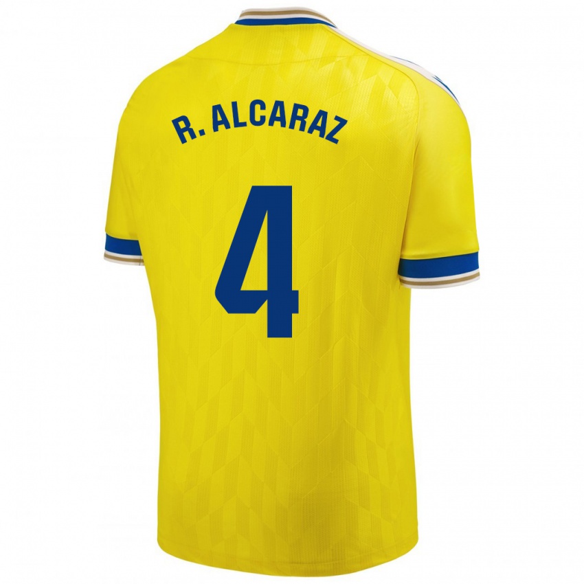 Børn Rubén Alcaraz #4 Gul Hjemmebane Spillertrøjer 2023/24 Trøje T-Shirt