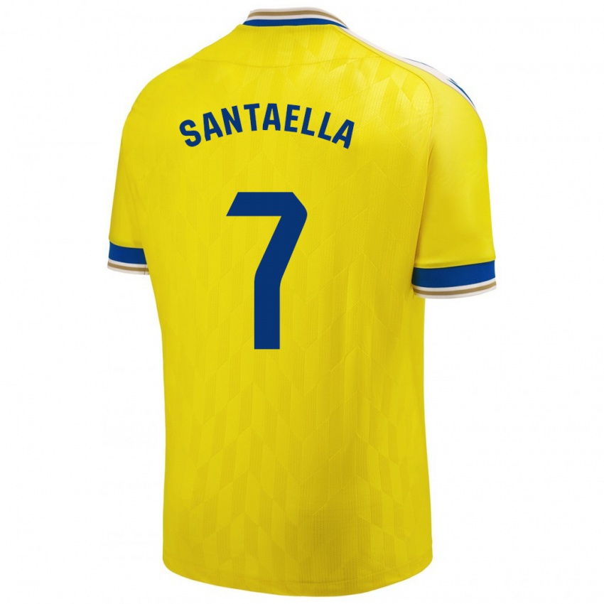 Børn Natalia Santaella Picón #7 Gul Hjemmebane Spillertrøjer 2023/24 Trøje T-Shirt