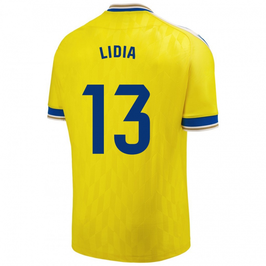 Børn Lidia Rincón García #13 Gul Hjemmebane Spillertrøjer 2023/24 Trøje T-Shirt