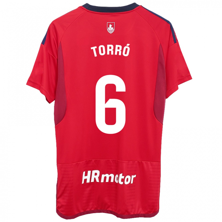 Børn Lucas Torró #6 Rød Hjemmebane Spillertrøjer 2023/24 Trøje T-Shirt