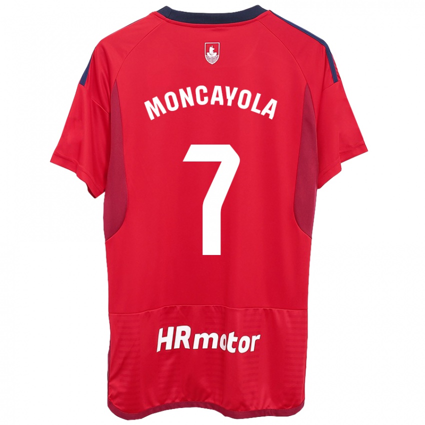 Børn Jon Moncayola #7 Rød Hjemmebane Spillertrøjer 2023/24 Trøje T-Shirt