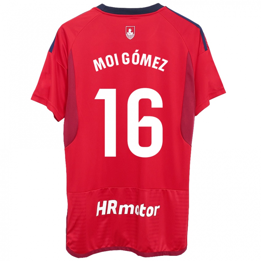 Børn Moi Gómez #16 Rød Hjemmebane Spillertrøjer 2023/24 Trøje T-Shirt