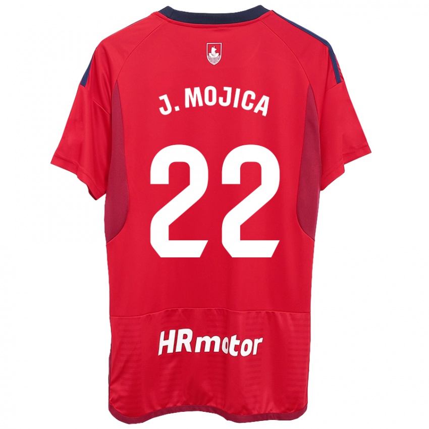 Børn Johan Mojica #22 Rød Hjemmebane Spillertrøjer 2023/24 Trøje T-Shirt