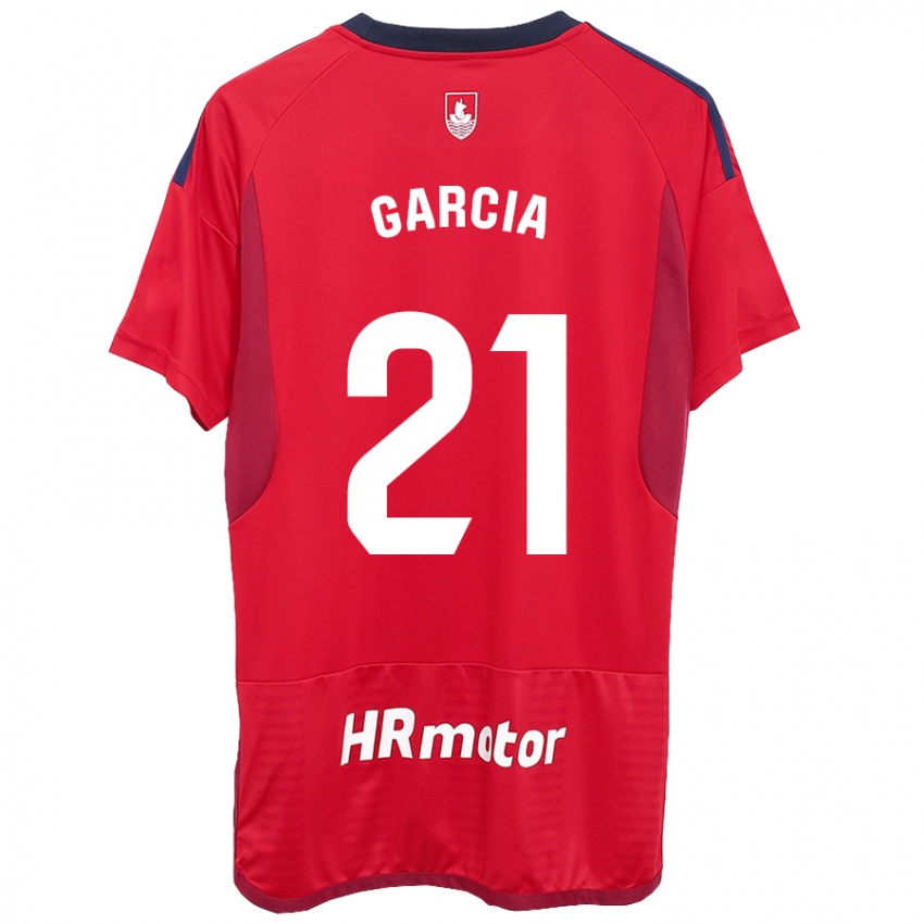 Børn Jon García #21 Rød Hjemmebane Spillertrøjer 2023/24 Trøje T-Shirt