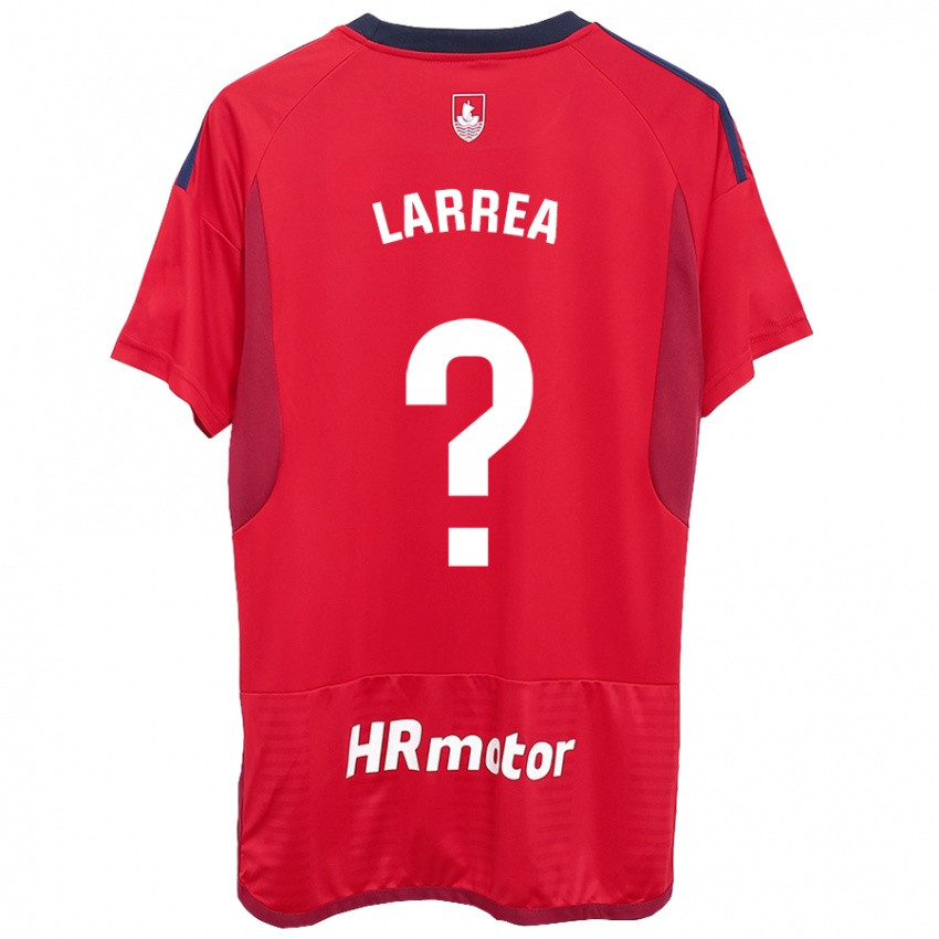 Børn Unai Larrea #0 Rød Hjemmebane Spillertrøjer 2023/24 Trøje T-Shirt