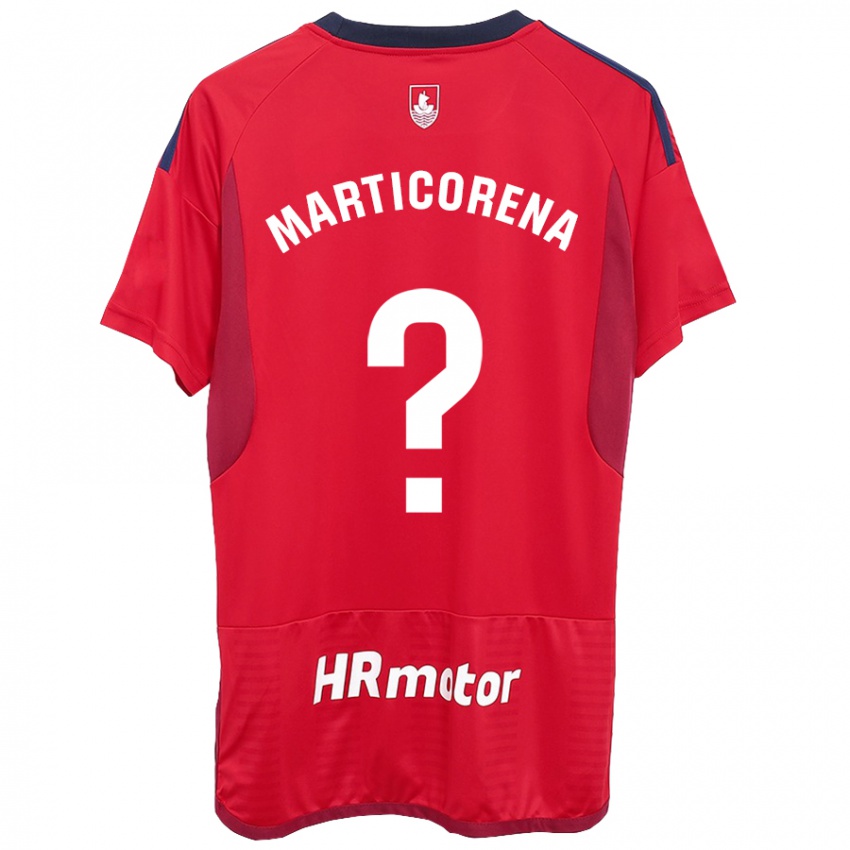 Børn Ander Marticorena #0 Rød Hjemmebane Spillertrøjer 2023/24 Trøje T-Shirt