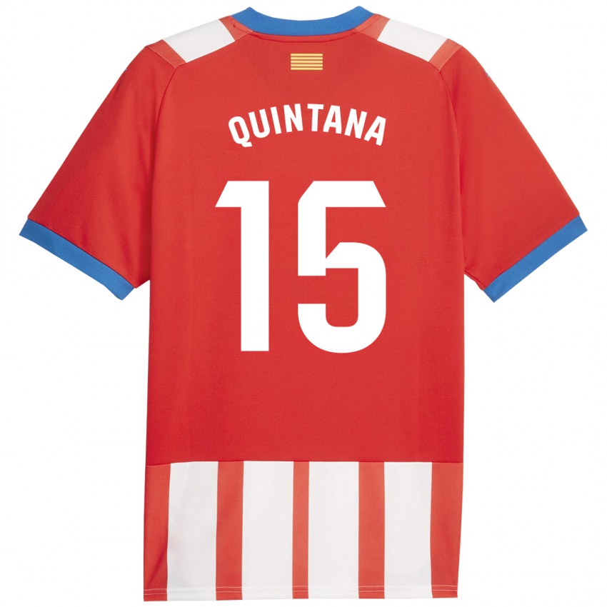 Børn Amru Quintana #15 Rød Hvid Hjemmebane Spillertrøjer 2023/24 Trøje T-Shirt