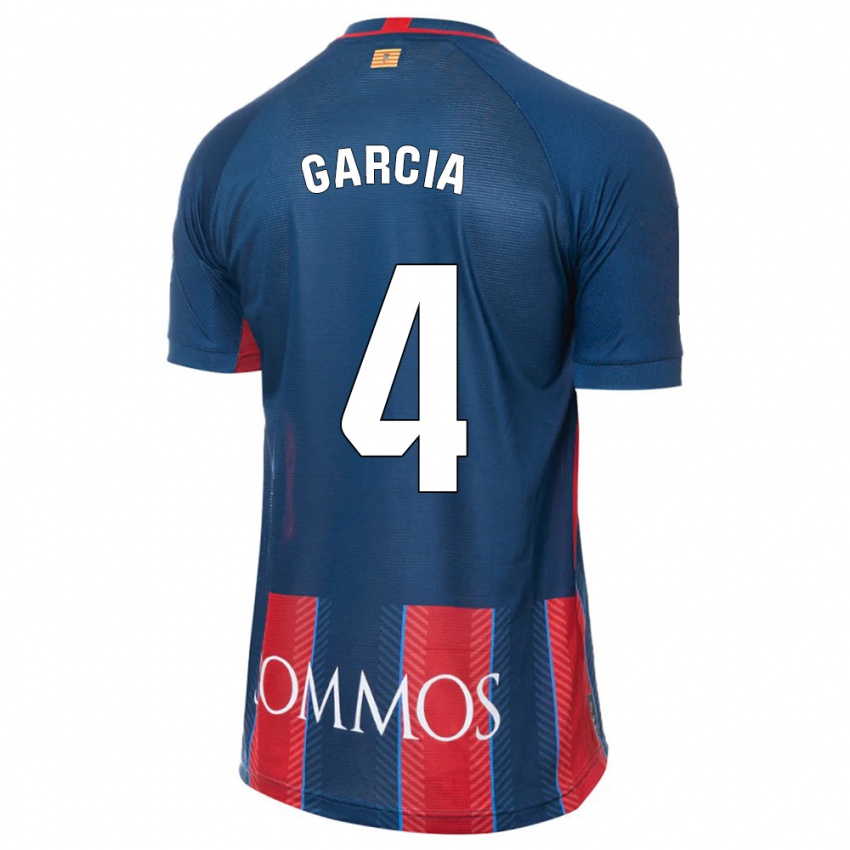 Børn Nacho García #4 Flåde Hjemmebane Spillertrøjer 2023/24 Trøje T-Shirt