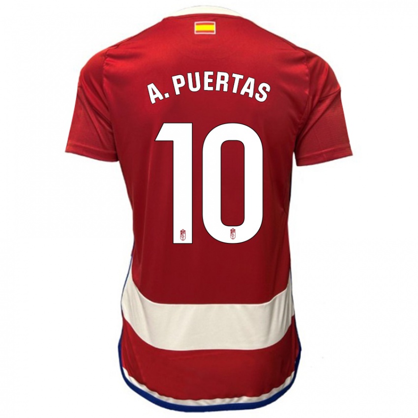 Børn Antonio Puertas #10 Rød Hjemmebane Spillertrøjer 2023/24 Trøje T-Shirt