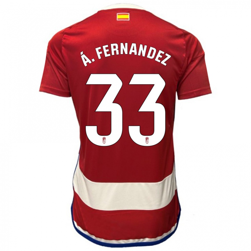 Børn Álvaro Fernández #33 Rød Hjemmebane Spillertrøjer 2023/24 Trøje T-Shirt