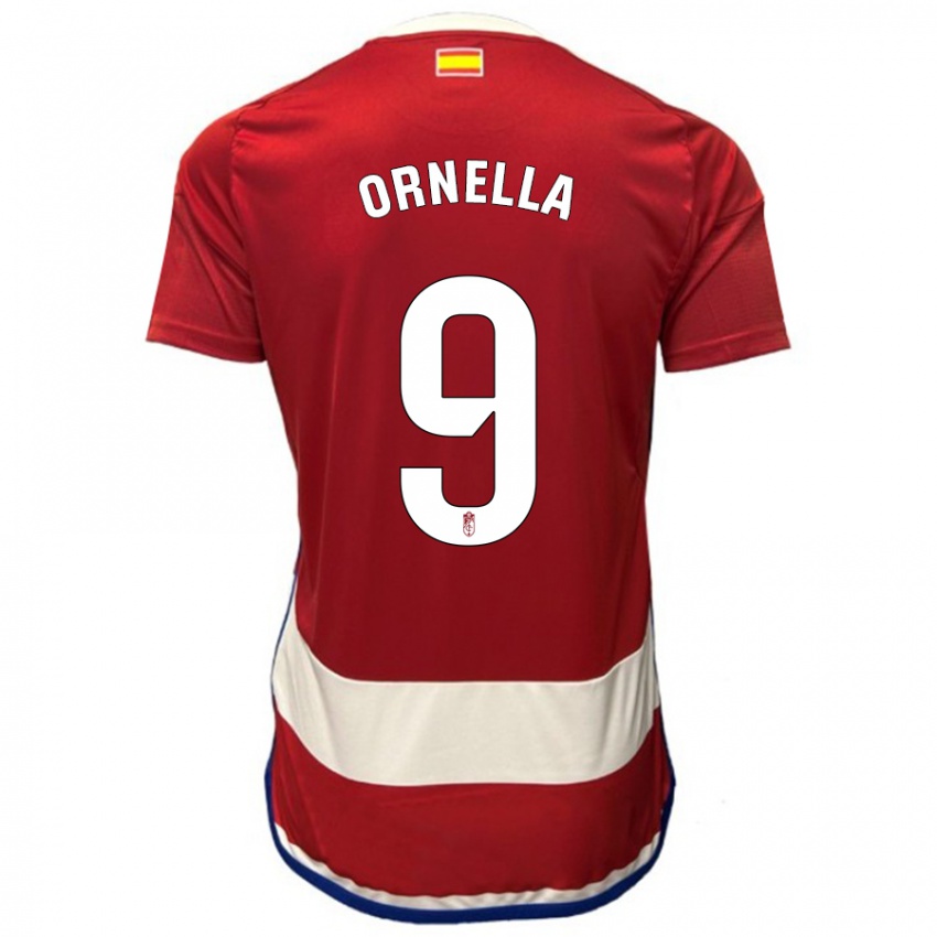 Børn Ornella María Vignola Cabot #9 Rød Hjemmebane Spillertrøjer 2023/24 Trøje T-Shirt