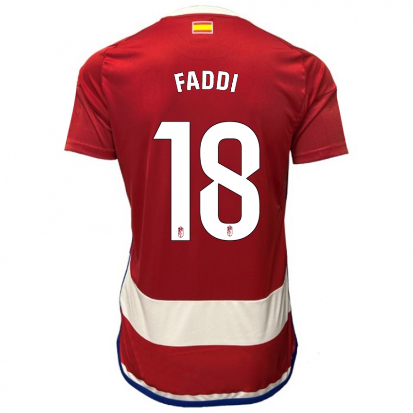 Børn Inés Faddi #18 Rød Hjemmebane Spillertrøjer 2023/24 Trøje T-Shirt