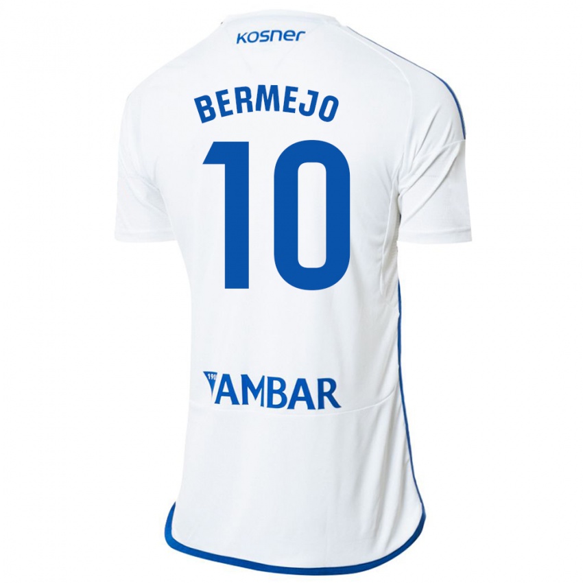 Børn Sergio Bermejo #10 Hvid Hjemmebane Spillertrøjer 2023/24 Trøje T-Shirt