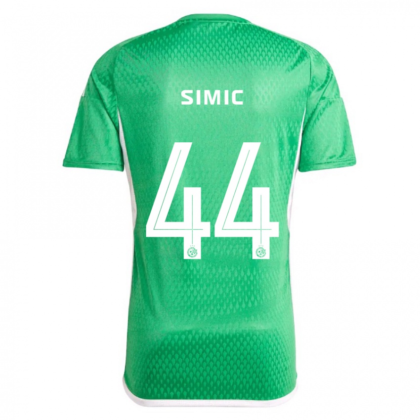 Børn Lorenco Simic #44 Hvid Blå Hjemmebane Spillertrøjer 2023/24 Trøje T-Shirt