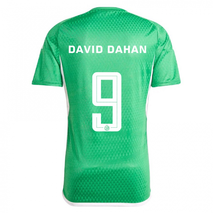 Børn Omer David Dahan #9 Hvid Blå Hjemmebane Spillertrøjer 2023/24 Trøje T-Shirt
