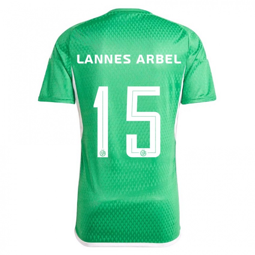 Børn Tomer Lannes Arbel #15 Hvid Blå Hjemmebane Spillertrøjer 2023/24 Trøje T-Shirt