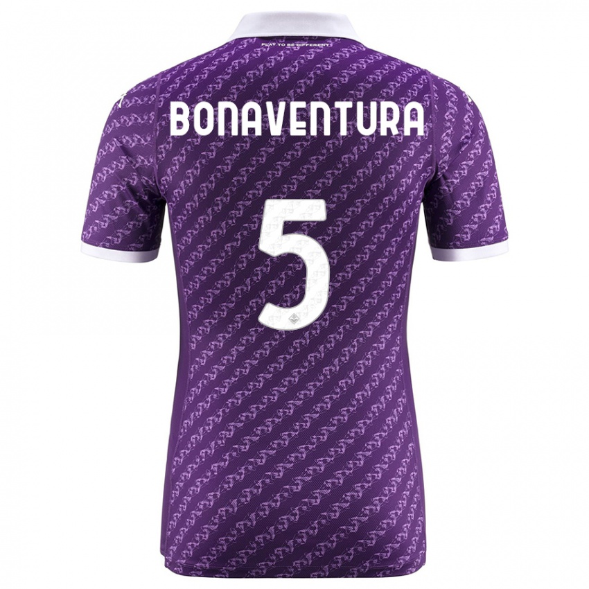 Børn Giacomo Bonaventura #5 Viol Hjemmebane Spillertrøjer 2023/24 Trøje T-Shirt