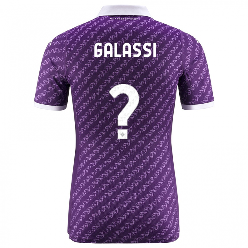 Børn Andrea Galassi #0 Viol Hjemmebane Spillertrøjer 2023/24 Trøje T-Shirt