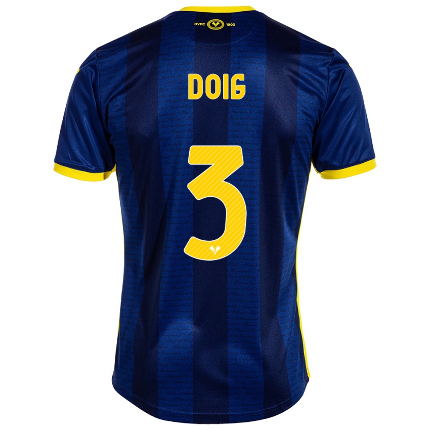 Børn Josh Doig #3 Flåde Hjemmebane Spillertrøjer 2023/24 Trøje T-Shirt