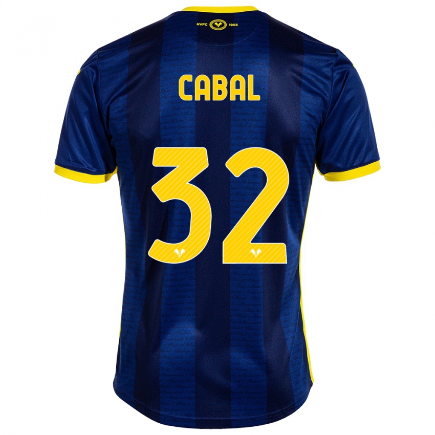 Børn Juan Cabal #32 Flåde Hjemmebane Spillertrøjer 2023/24 Trøje T-Shirt