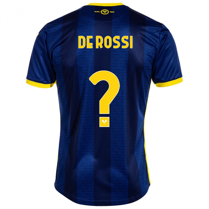 Børn Michele De Rossi #0 Flåde Hjemmebane Spillertrøjer 2023/24 Trøje T-Shirt