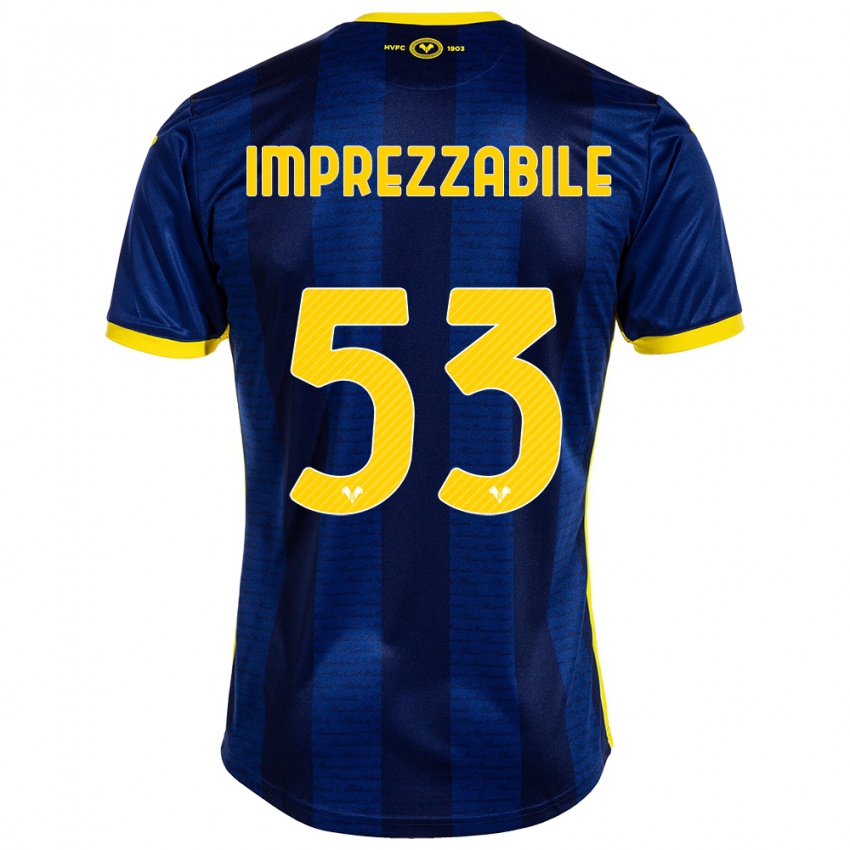 Børn Francesca Imprezzabile #53 Flåde Hjemmebane Spillertrøjer 2023/24 Trøje T-Shirt