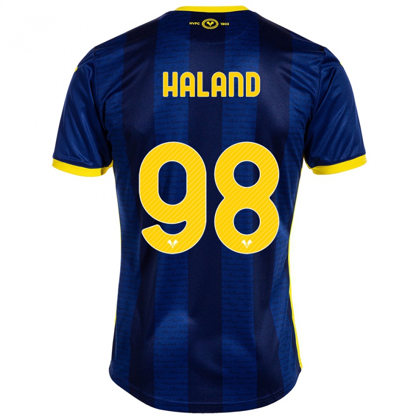 Børn Benedicte Iversen Håland #98 Flåde Hjemmebane Spillertrøjer 2023/24 Trøje T-Shirt