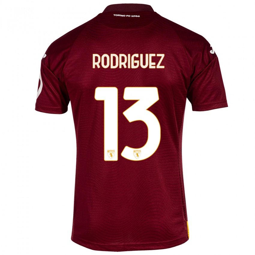 Børn Ricardo Rodríguez #13 Mørkerød Hjemmebane Spillertrøjer 2023/24 Trøje T-Shirt