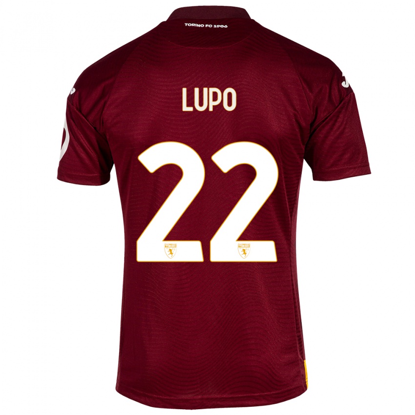 Børn Enrica Lupo #22 Mørkerød Hjemmebane Spillertrøjer 2023/24 Trøje T-Shirt