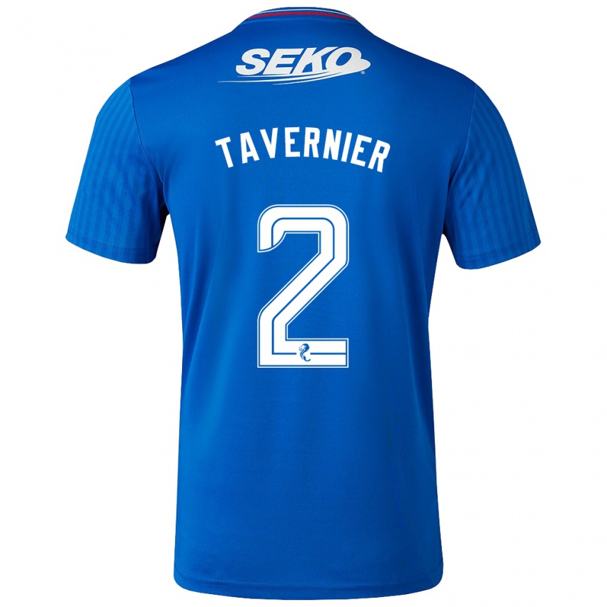 Børn James Tavernier #2 Blå Hjemmebane Spillertrøjer 2023/24 Trøje T-Shirt