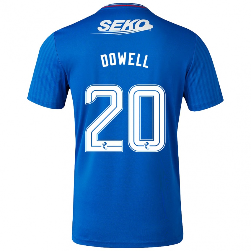 Børn Kieran Dowell #20 Blå Hjemmebane Spillertrøjer 2023/24 Trøje T-Shirt