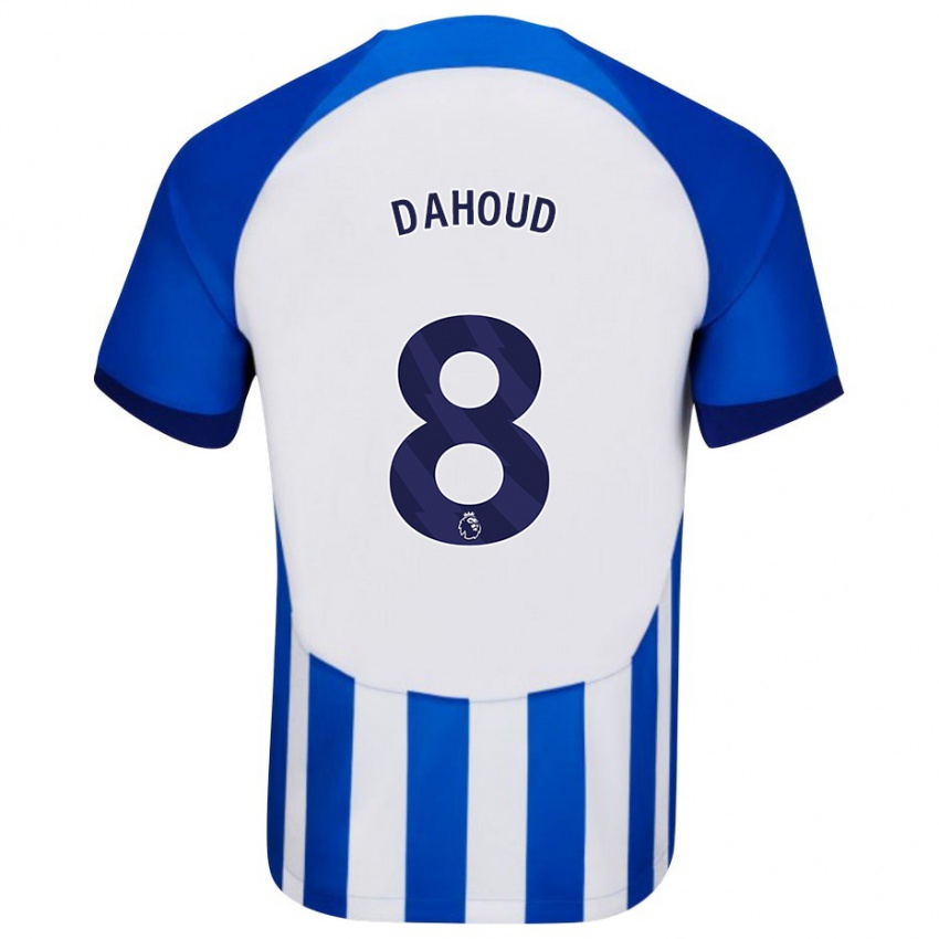 Børn Mahmoud Dahoud #8 Blå Hjemmebane Spillertrøjer 2023/24 Trøje T-Shirt