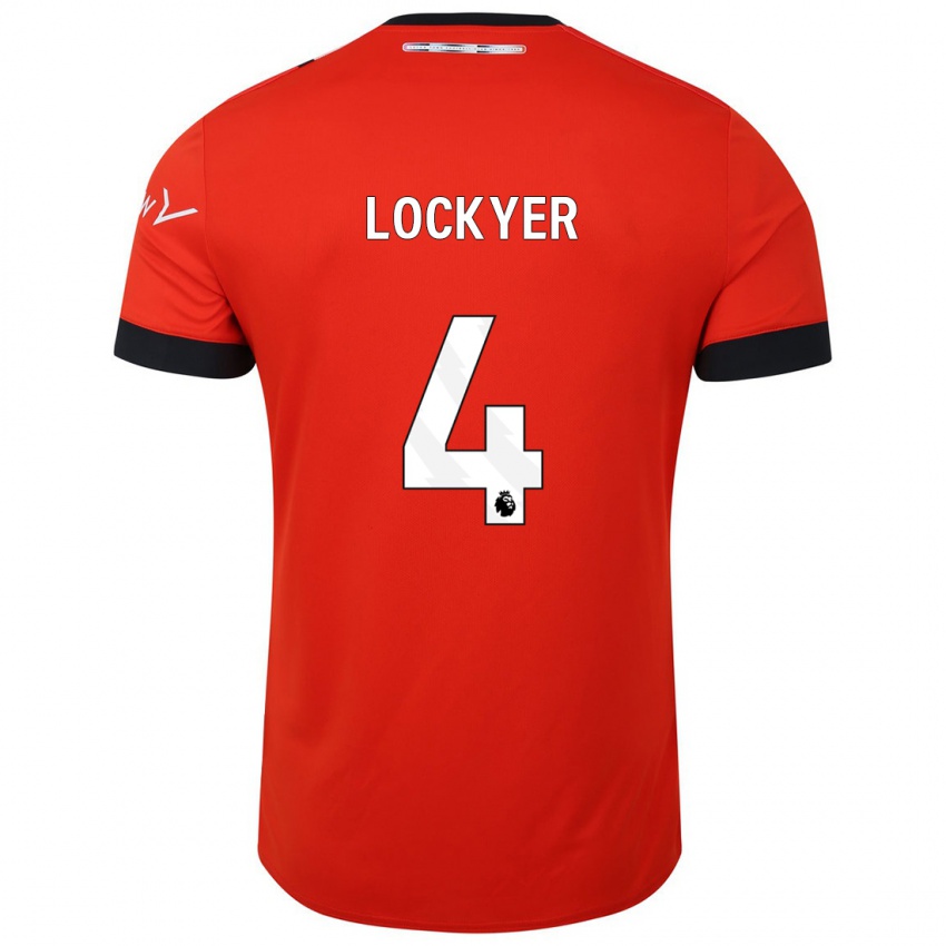 Børn Tom Lockyer #4 Rød Hjemmebane Spillertrøjer 2023/24 Trøje T-Shirt