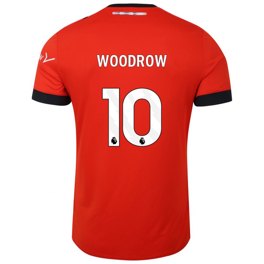 Børn Cauley Woodrow #10 Rød Hjemmebane Spillertrøjer 2023/24 Trøje T-Shirt