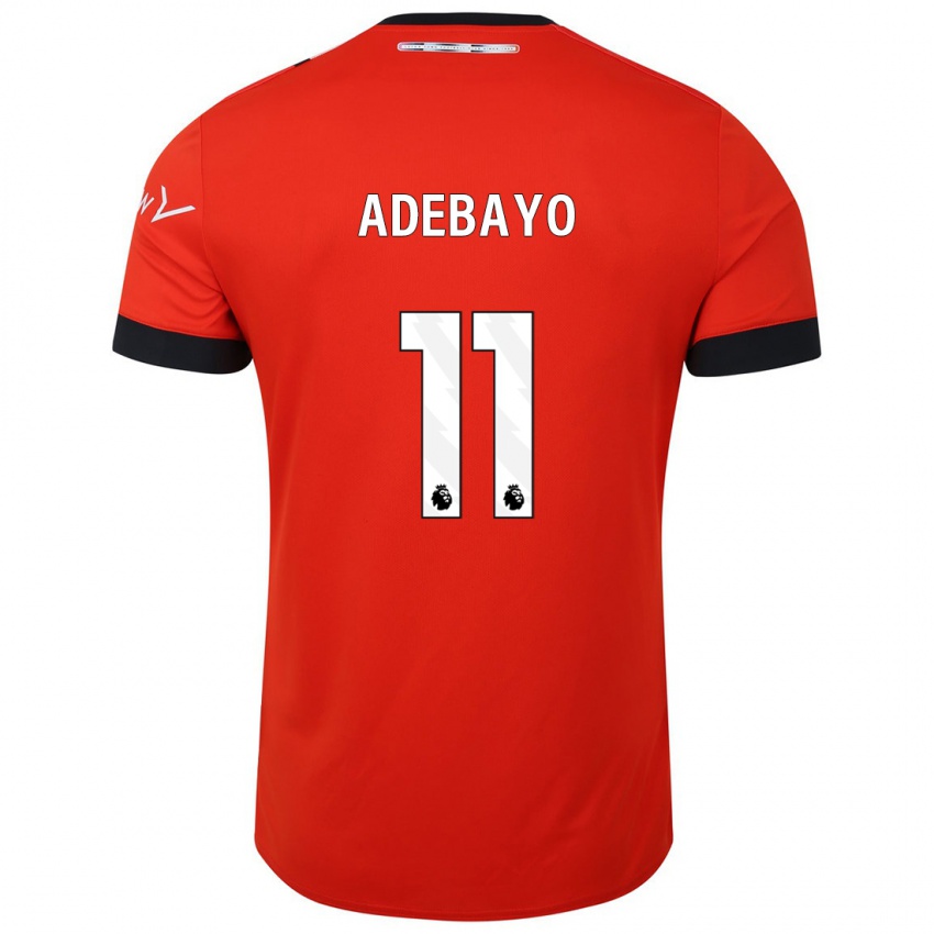 Børn Elijah Adebayo #11 Rød Hjemmebane Spillertrøjer 2023/24 Trøje T-Shirt