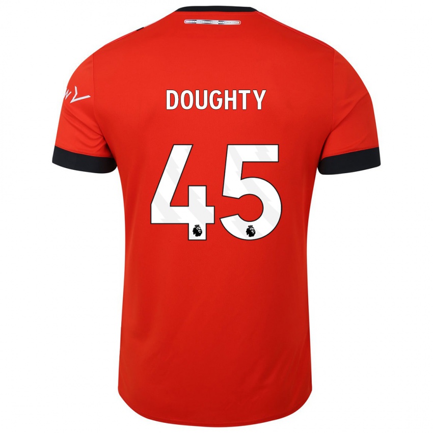 Børn Alfie Doughty #45 Rød Hjemmebane Spillertrøjer 2023/24 Trøje T-Shirt