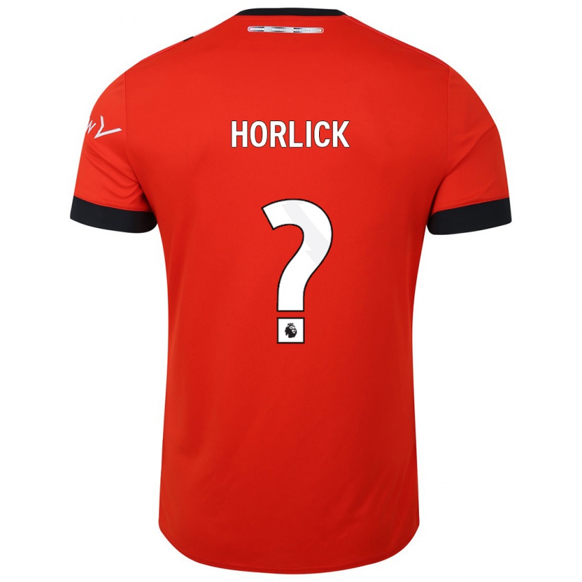 Børn Jameson Horlick #0 Rød Hjemmebane Spillertrøjer 2023/24 Trøje T-Shirt