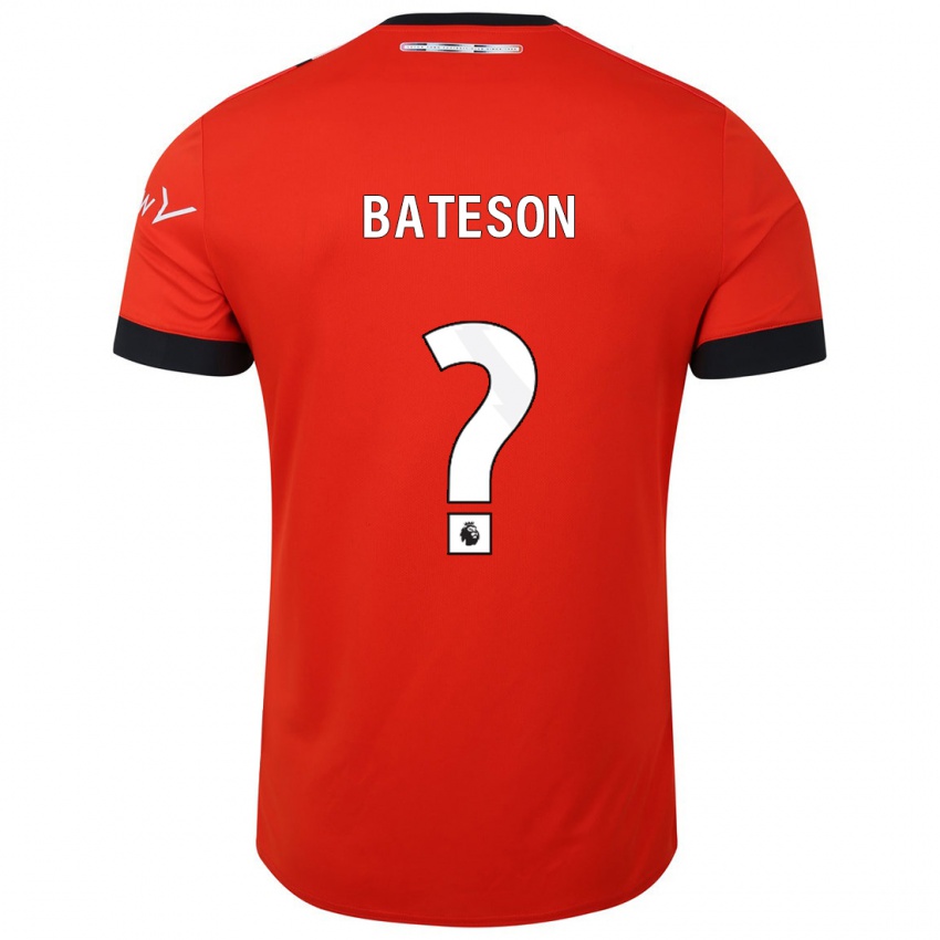 Børn Jack Bateson #0 Rød Hjemmebane Spillertrøjer 2023/24 Trøje T-Shirt