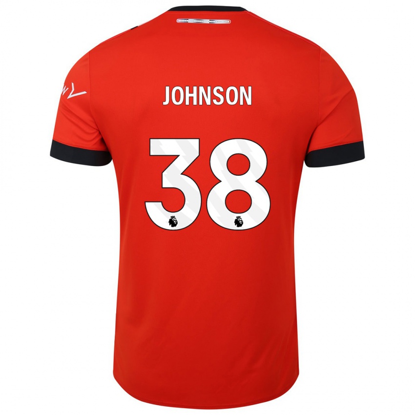 Børn Joe Johnson #38 Rød Hjemmebane Spillertrøjer 2023/24 Trøje T-Shirt