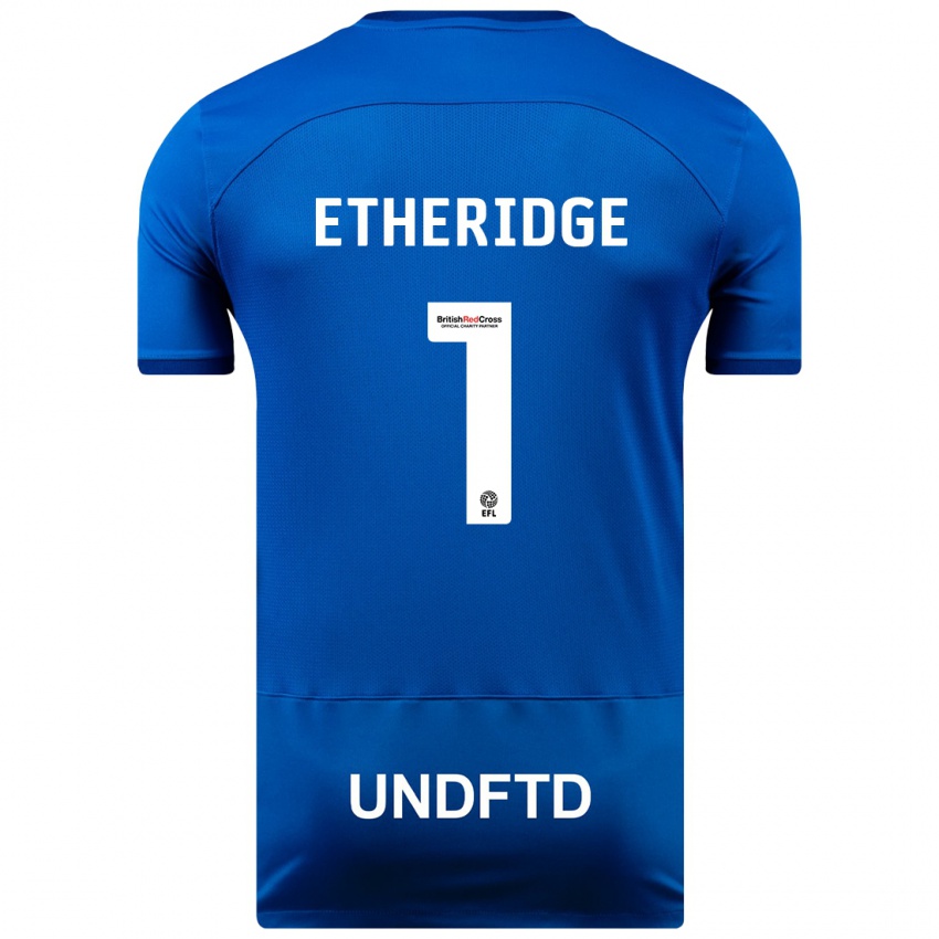 Børn Neil Etheridge #1 Blå Hjemmebane Spillertrøjer 2023/24 Trøje T-Shirt