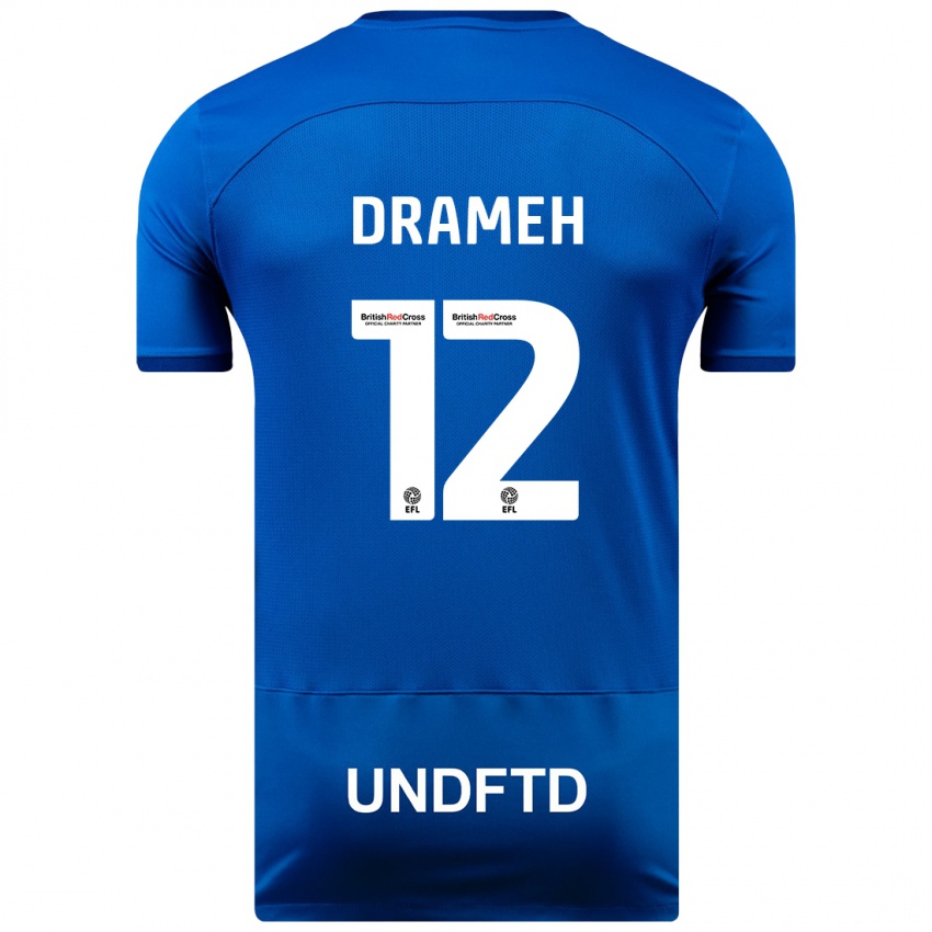 Børn Cody Drameh #12 Blå Hjemmebane Spillertrøjer 2023/24 Trøje T-Shirt