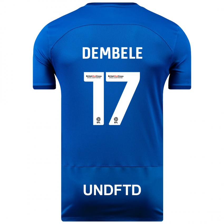 Børn Siriki Dembélé #17 Blå Hjemmebane Spillertrøjer 2023/24 Trøje T-Shirt