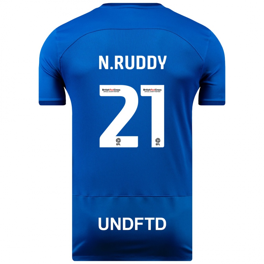 Børn John Ruddy #21 Blå Hjemmebane Spillertrøjer 2023/24 Trøje T-Shirt